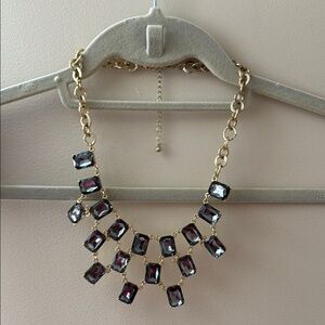 Elegant Gold and Grey Necklace